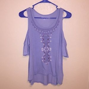 Mudd open shoulder top